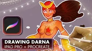Drawing Filipino Heroine Darna in Procreate | iPad Pro Drawing