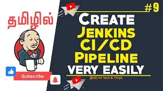 Jenkins CI / CD Pipeline Tutorial in Tamil | Create Jenkinsfile Easily | Jenkins Tutorial #9