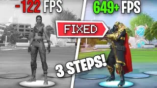 How To Fix FRAMERATE (FPS) Capped At 120 FPS IN LOBBY | Fortnite Fix. 