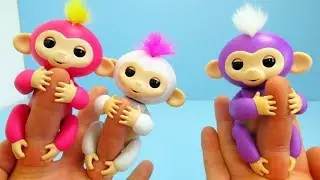 Прилипунцель - интерактивная, развивающая обезьянка