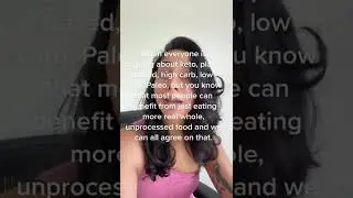 The best diet: Eating real, whole, unprocessed foods.. 