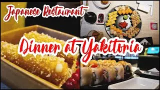 Enjoying food at Yakitoria, Japanse Restaurant, Kharkiv - Ukraine