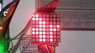 How to scroll text in 8×8 led display using Arduino UNO