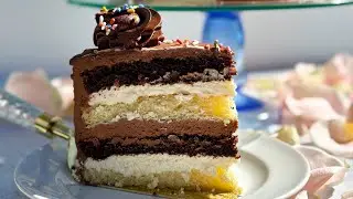 Tuxedo cheesecake | Creamy, moist, taste just like Kinder