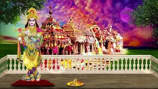 Lord Krishna Background Video || Shree Krishna Animated background Video 