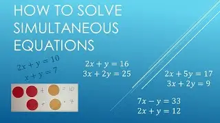 How to solve simultaneous equations