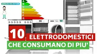 10 ELETTRODOMESTICI CHE CONSUMANO DI PIU' (e che abbiamo a casa!) | COSTI E CONSUMI