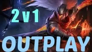 Yasuo 2 vs 1 Outplay