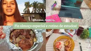Fiz almoço especial e rotina de estudos!🥰🏡😋💻