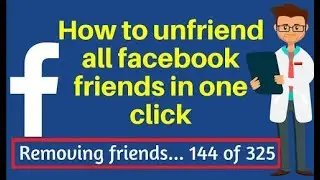 How To Unfriend All Facebook Friends In One Click-Remove All Facebook Friend by | Technical Store