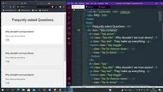 Project 12:- FAQ Collapse #50_projects_with_html_css_js
