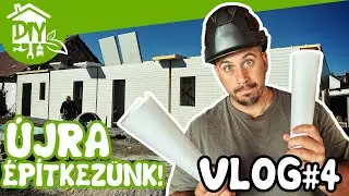 Újra építkezünk! A fél épületen már tető is van! Vlog #4 (2K) | Green Cottage DIY