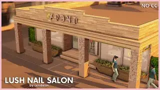 Lush Nail Salon (NO CC) | Sims 4 Speed Build