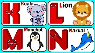 Easy French| ABC French | Apprendre le français | Les animaux | French vocabulary | Alphabet Letters