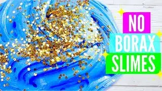 Testing Popular No Borax Slime Recipes! How To Make Slime Without Borax *please read description*