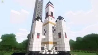 ТРОИЦА - Полёт на луну ( Minecraft анимация)