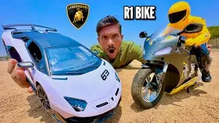 RC Lamborghini Aventdor Fastest SVJ Roadster Car Unboxing & Testing – Chatpat toy tv