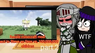 Gacha harem Steve x harem Steve's harem reacts to Steve as grox Grox vs. 1,000,000 children part 2 