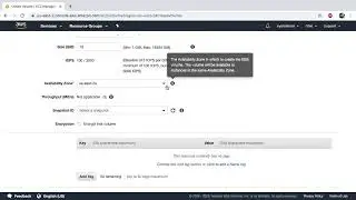 AWS Create a New EBS Volume