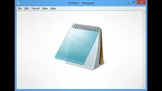 How to open notepad