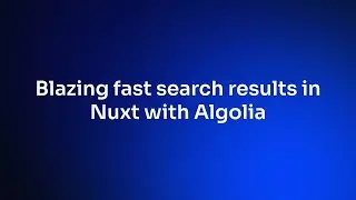 Blazing fast search results in Nuxt with Algolia - Jakub Andrzejewski, Vue Storefront