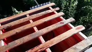 Летний душ (продолжение). Яма, пол и крыша.