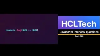 Javascript output based Interview question - Part 166  