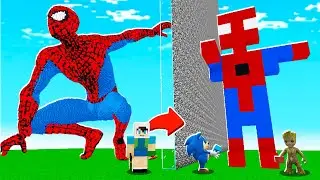 YAPI KAPIŞMASINDA ARKADAŞIMI ÖRÜMCEK ADAM İLE TROLLEDİM - ⚠️ Minecraft