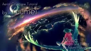 Aerial Cityscape Speedpaint Tutorial (Photoshop & SAI)