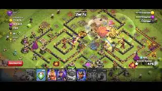 clash of clans attack with super dragon