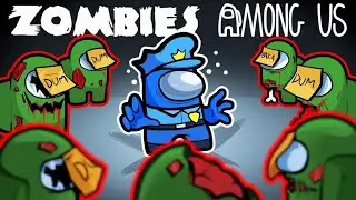Я ВСЕХ СПАС. АТАКА ЗОМБИ В АМОНГ АС РОБЛОКС. AMONG US ZOMBIES IN ROBLOX.