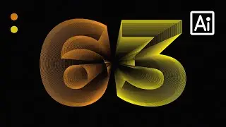 3d Blend Text Effect illustrator | How To Use Blend Tool in illustrator | Adobe illustrator Tutorial