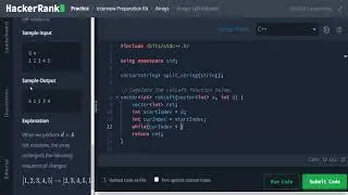 HackerRank Interview Prep Kit - Problem 6: Arrays Left Rotation