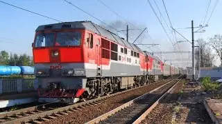 тэп70 с поездом Санкт-Петербург-Костомукша