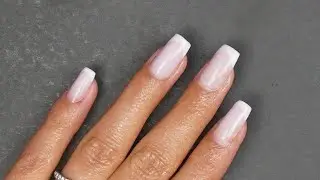 Easy PolyGel French Manicure Tutorial with Dual Forms