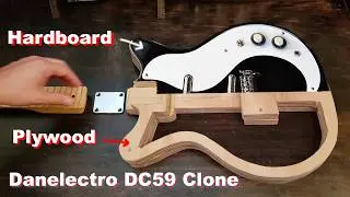 GUITAR BUILD DIY Danelectro DC59 Plywood w/ basic tools for about $100 