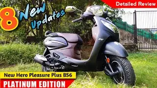Hero Pleasure Plus Platinum Edition Detailed Review | Price | Colour |Real Mileage| Variant