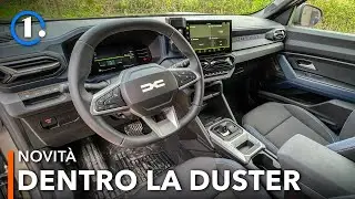 The interior of the Dacia DUSTER (2024) | Space, trunk, infotainment, quality