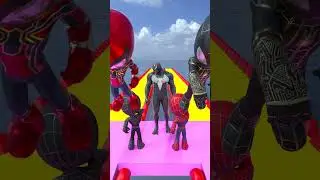 GTA V Rage Control Run: RED Spidey vs Black Spidey Team with VENOM #gta