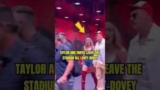 Taylor Swift and Travis Kelce were seen walking hand-in-hand after the #Chiefs’ win ❤️ #NFL