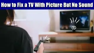 How to Fix a TV With Picture But No Sound
