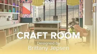 3D Interior Animation | Craft Room Designed by Brittany Jepsen | YouSee 3D Rendering Studio