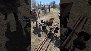 Seeder - Diy - 5 rows #diy #garden #welding #farming #tractor #planting #crop #invention #engineer