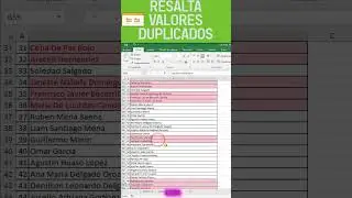 🔴Resalta VALORES DUPLICADOS🔴 #superexcel  #exceltips  #excel   #duplicate #formato #youtubeshort