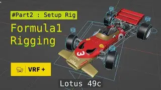 Formula 1 Race Car Rigging in Blender 4 : Setup Rig