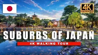 The BEST Suburbs in Japan for a Relaxing Getaway Nara Walking Tour | 4K HDR 60fps