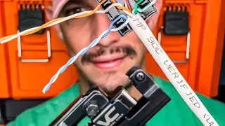 How To Terminate CAT6 with a Keystone Punchdown Tool (Vertical Cable I-Punch and VMAX Keystones)