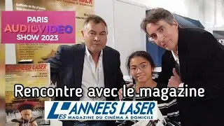 Rencontre avec le magazine Les années Lazer au salon Paris Audio Vidéo Show 2023 Palais des congrès