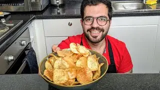 Karrada Chips | جبس الكرادة | طريقة شبس بدون ما يشرب زيت و مقرمش | شيف شاهين