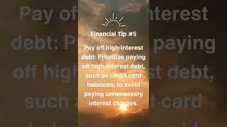 Financial Tip #5 Pay off high-interest debt #shorts #debt #money # budget